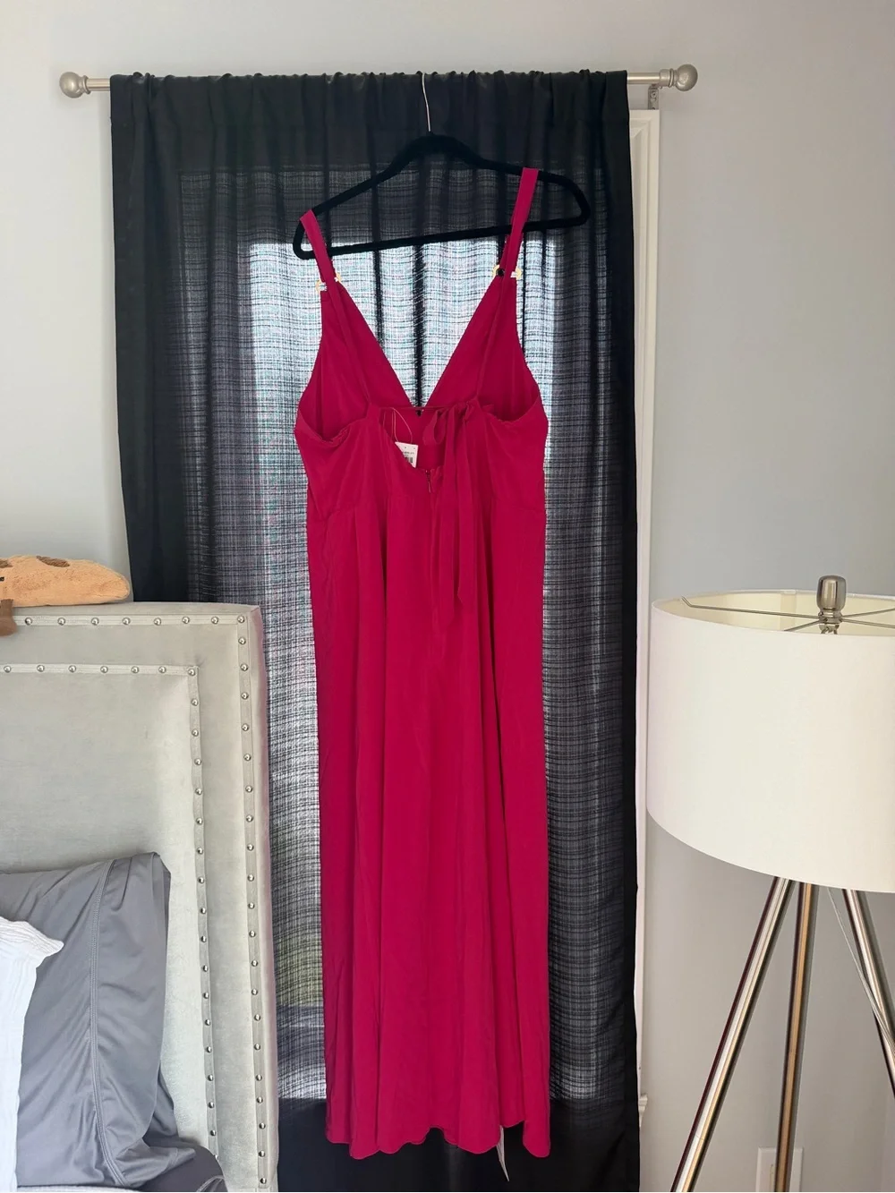 Abercrombie Dipped-Waist Hardware Maxi Dress